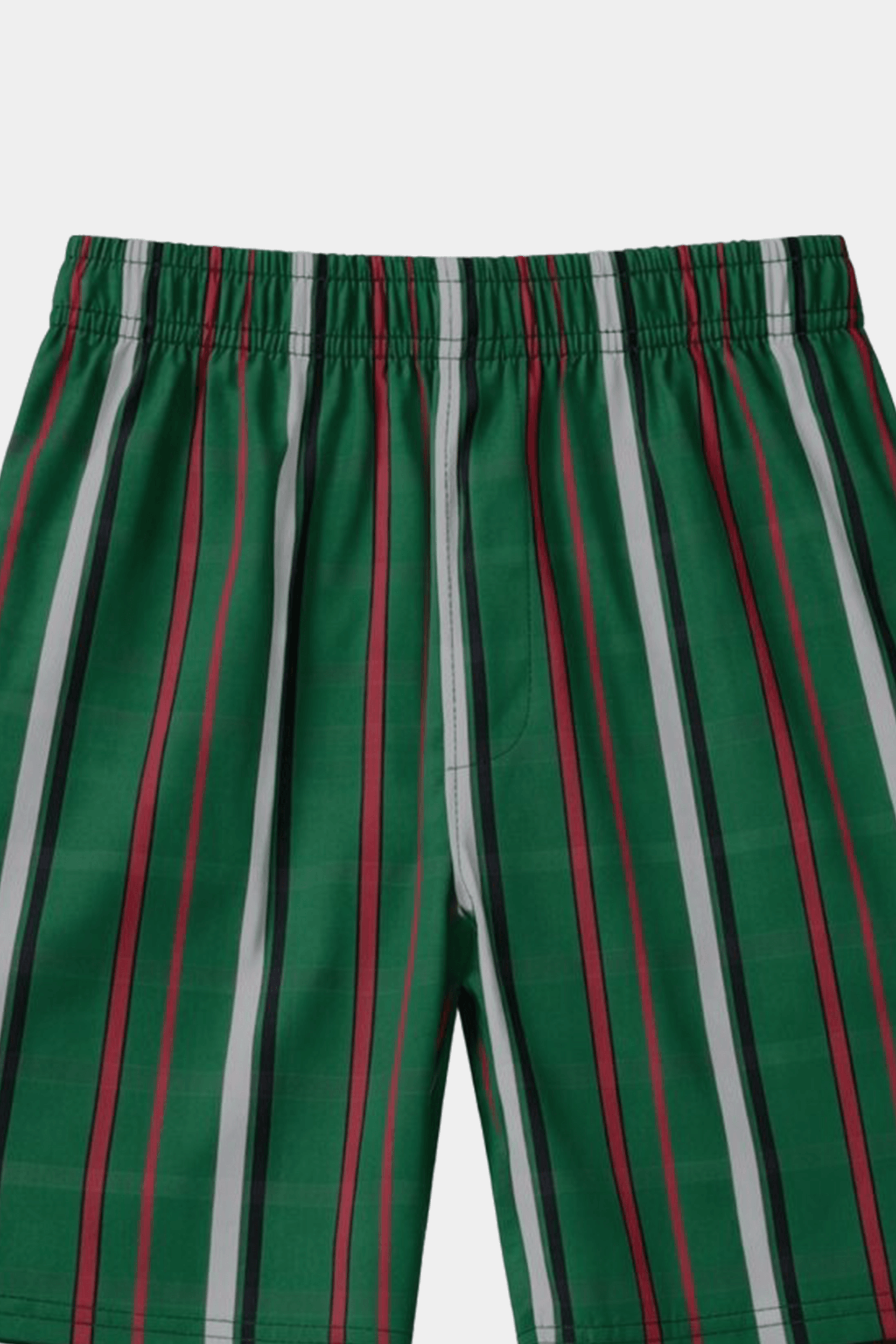 Boys Green Striped Shirt & Shorts Summer Outfit Set - MYK_Fatimas