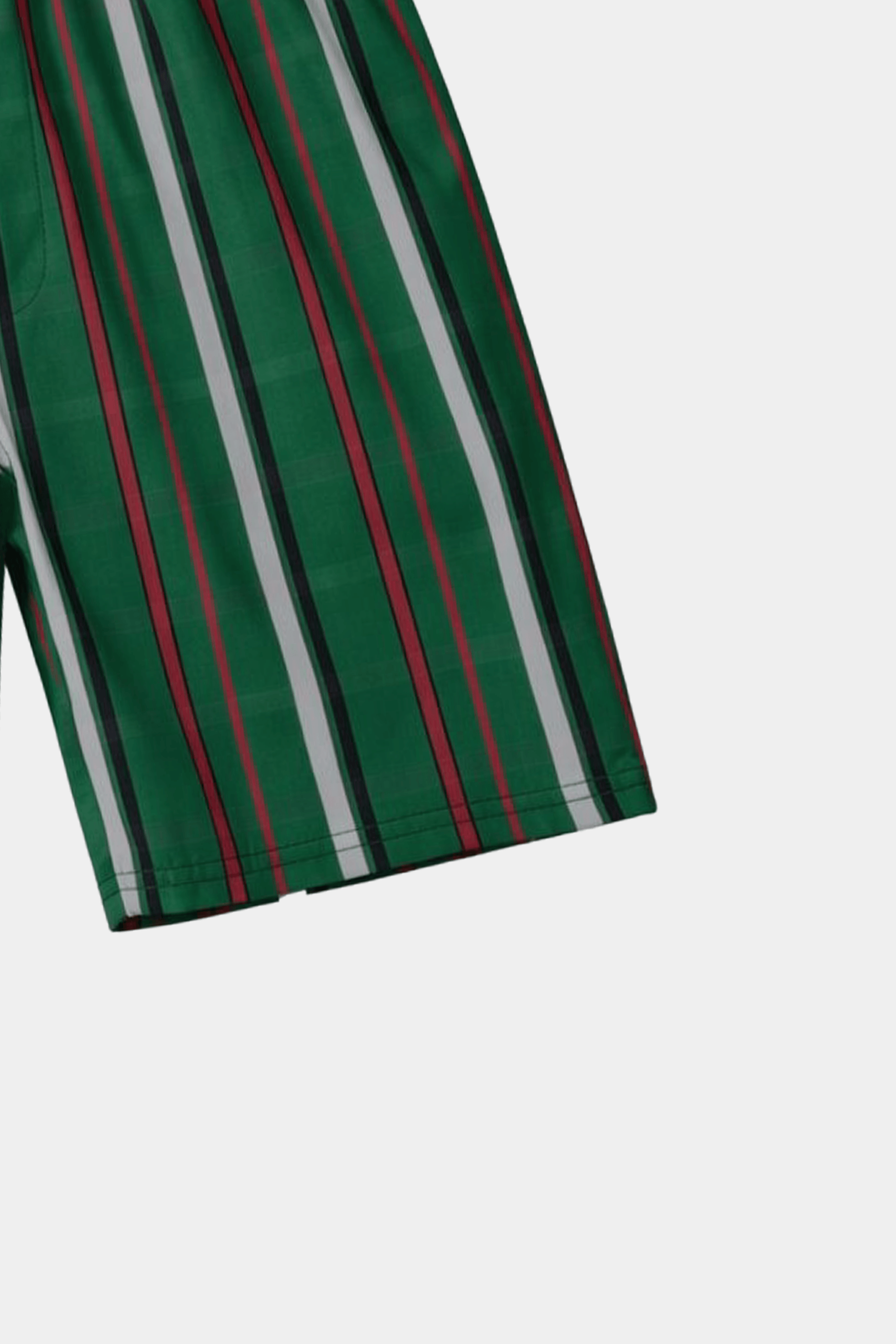 Boys Green Striped Shirt & Shorts Summer Outfit Set - MYK_Fatimas