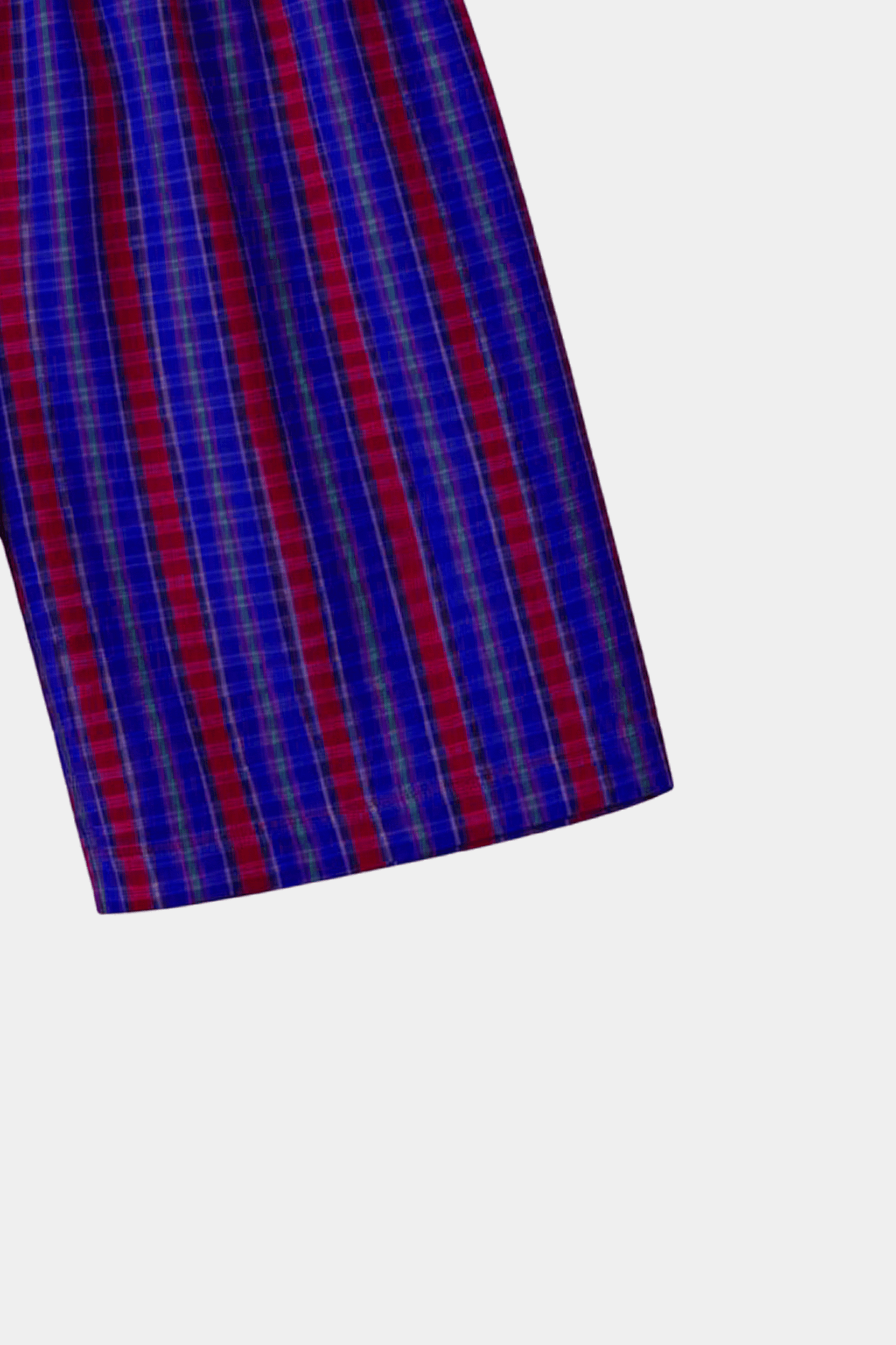 Boys Red & Blue Checkered Shirt & Shorts Set - MYK_Fatimas