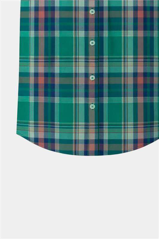 Boys Green Checkered Shirt & Matching Shorts Summer Outfit Set - MYK_Fatimas
