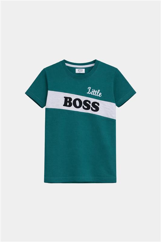 Little Boss Kids Summer T-Shirt & Shorts Set – Bold in Burnt Green - MYK_Fatimas