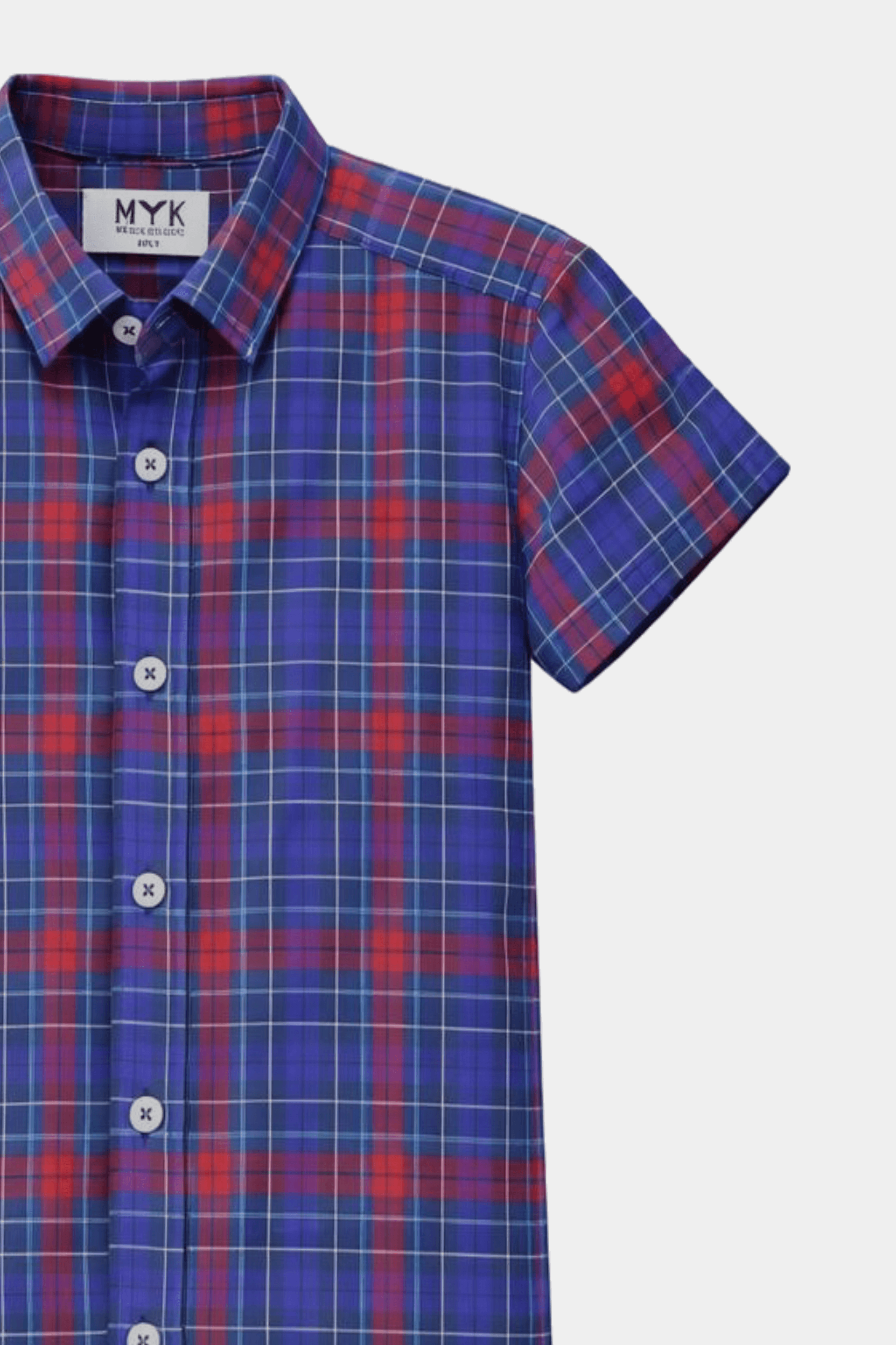 Blue & Red Checkered Shirt
