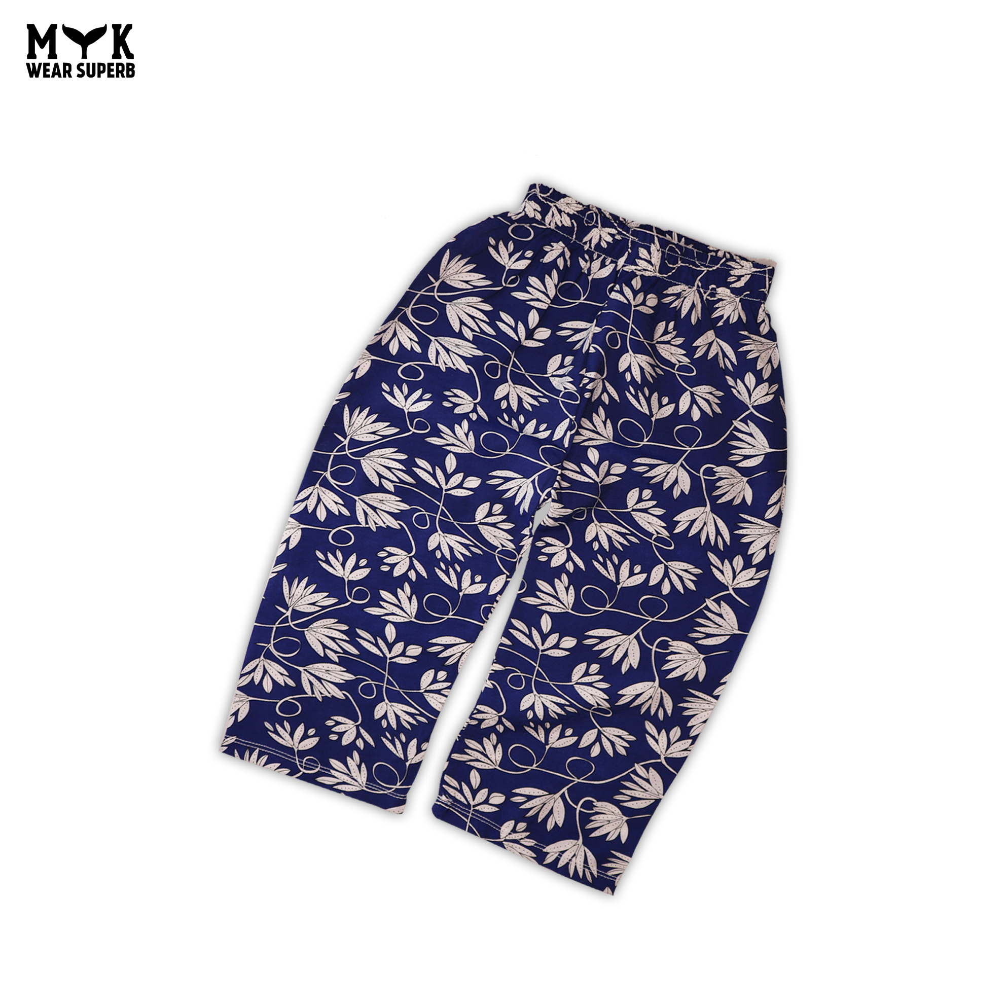 Elegant Blue & White Floral Summer Co-Ord Set