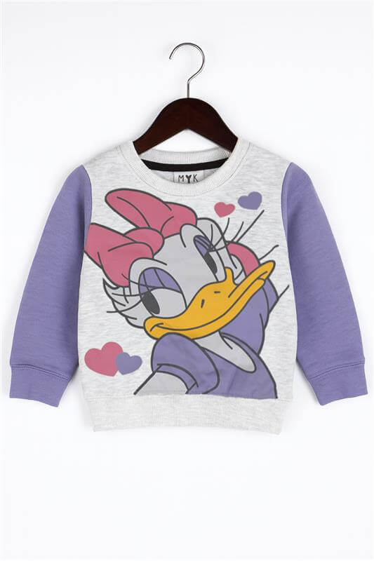 Kids Daisy Duck Printed Winter Tracksuit Set 
