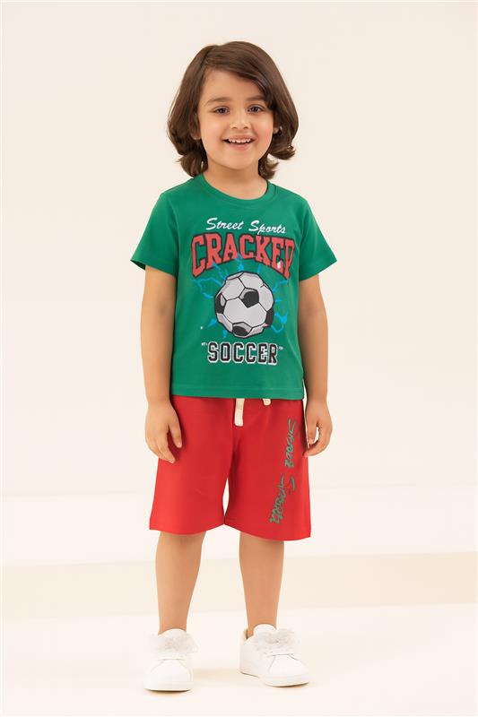 Boys' Soccer Street Sports Summer Set – Cracker Style for Cool Days