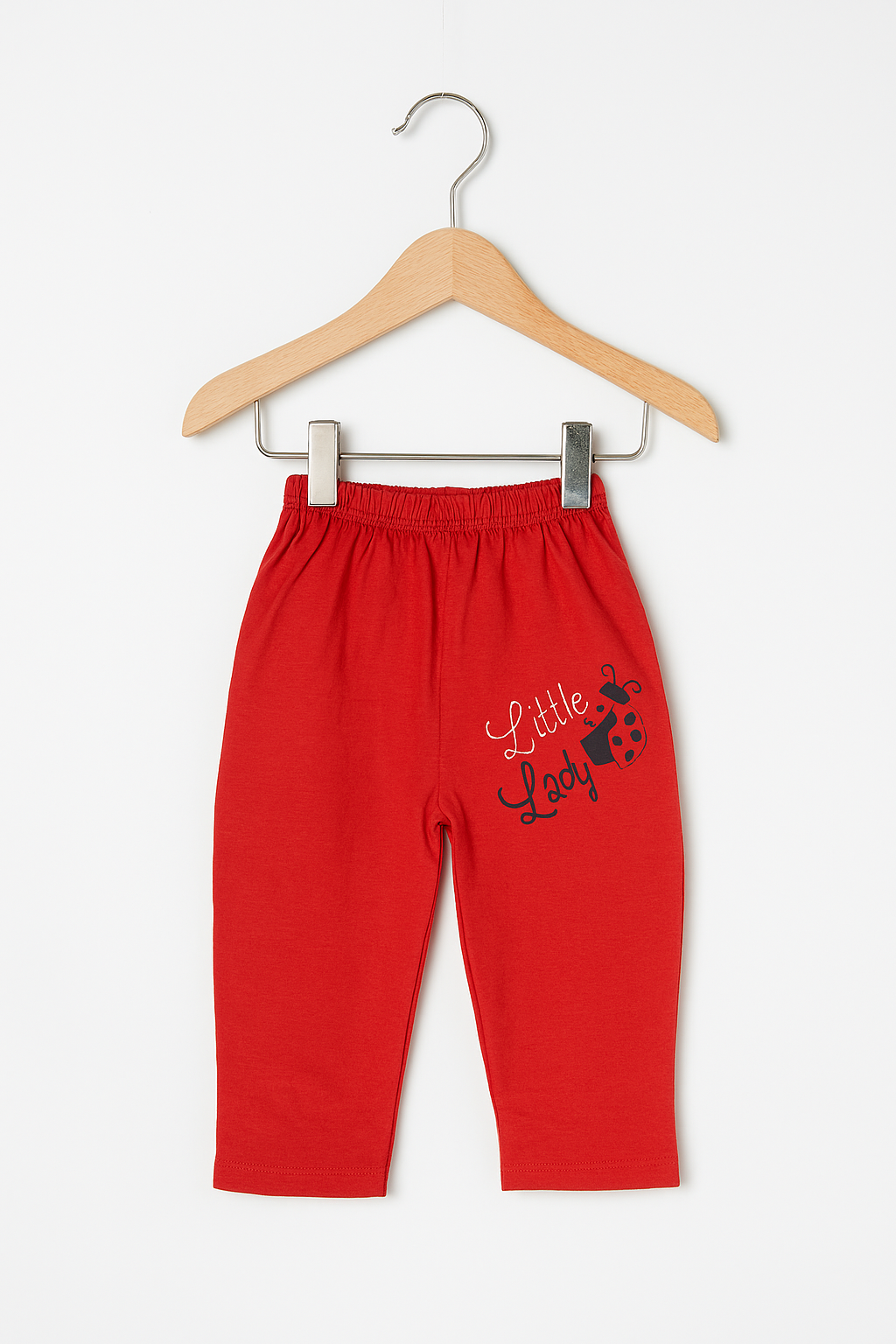 Little Lady Red & White Summer Frock Set for Girls