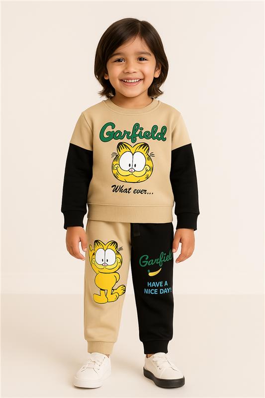 Kids Garfield Printed Winter Tracksuit Set