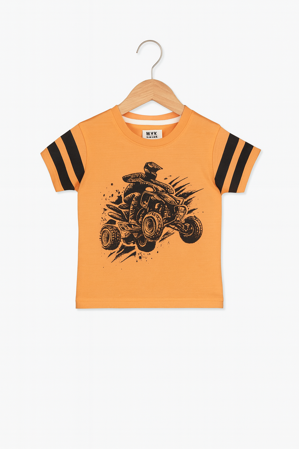 Boys Orange Quad Bike Summer Set – Power & Style with No. 07 Shorts