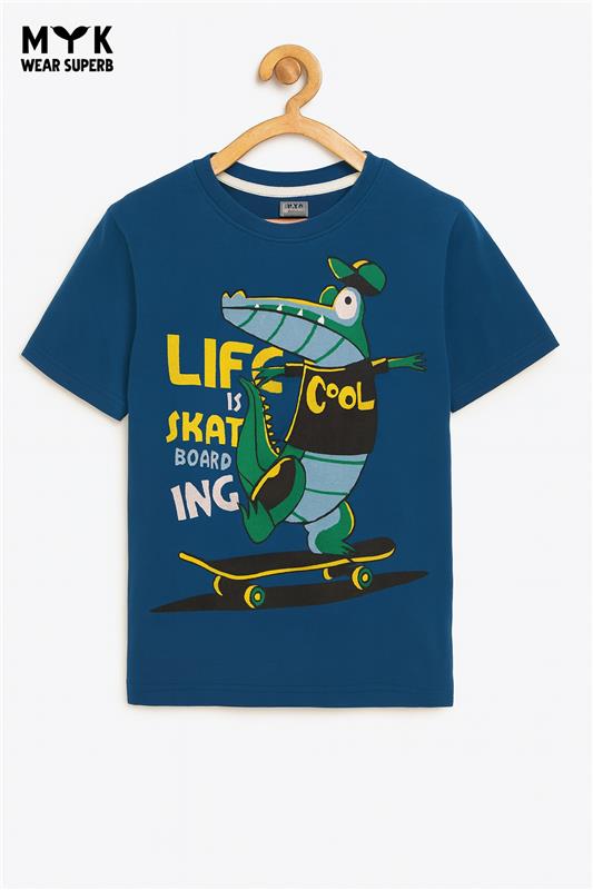 Boys’ Astronaut Galaxy Adventure T-Shirt – Navy Blue