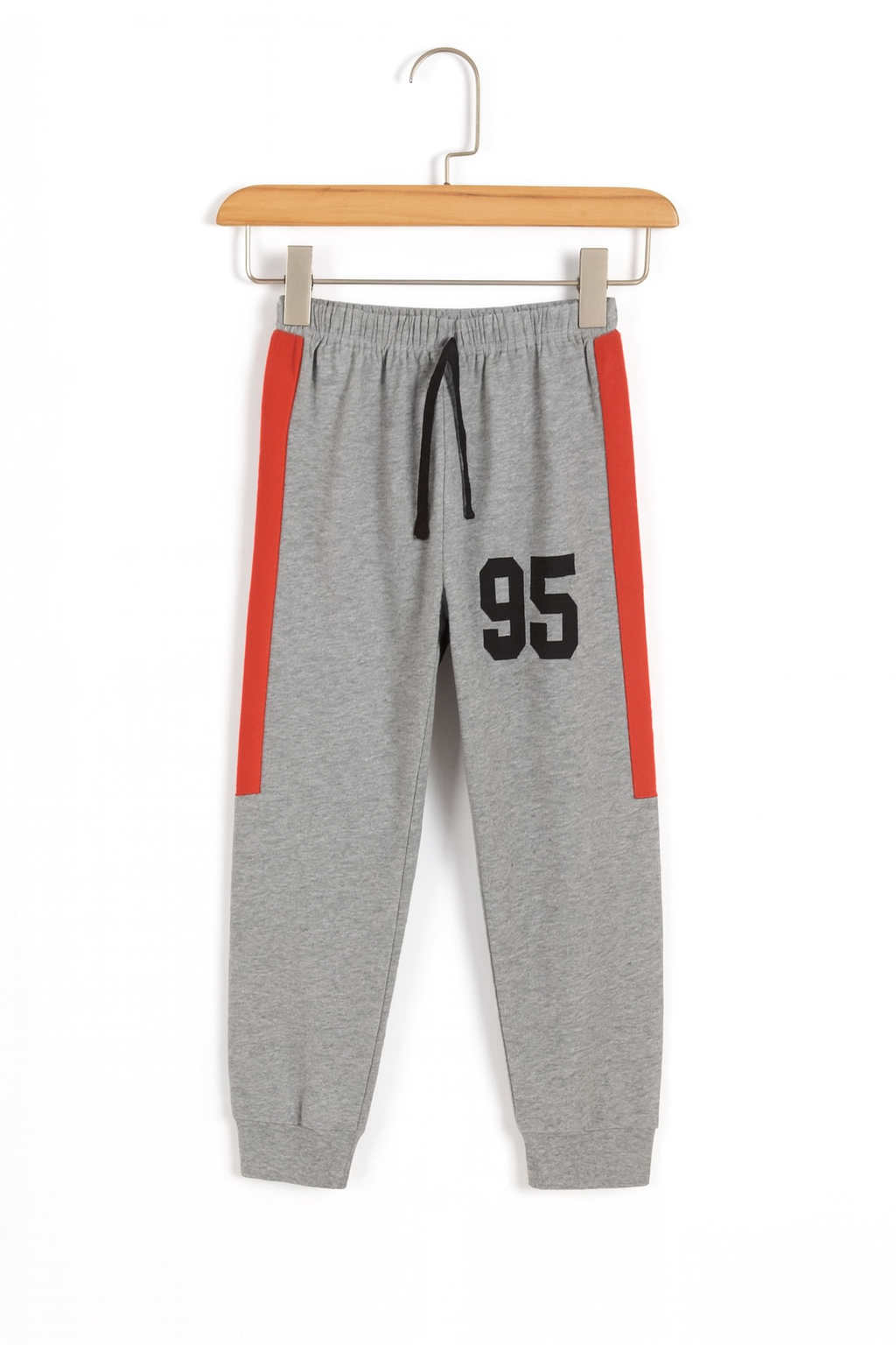 Lighting 95 Red & Grey  Fleece Hoodie Tracksuit 2 pcs set