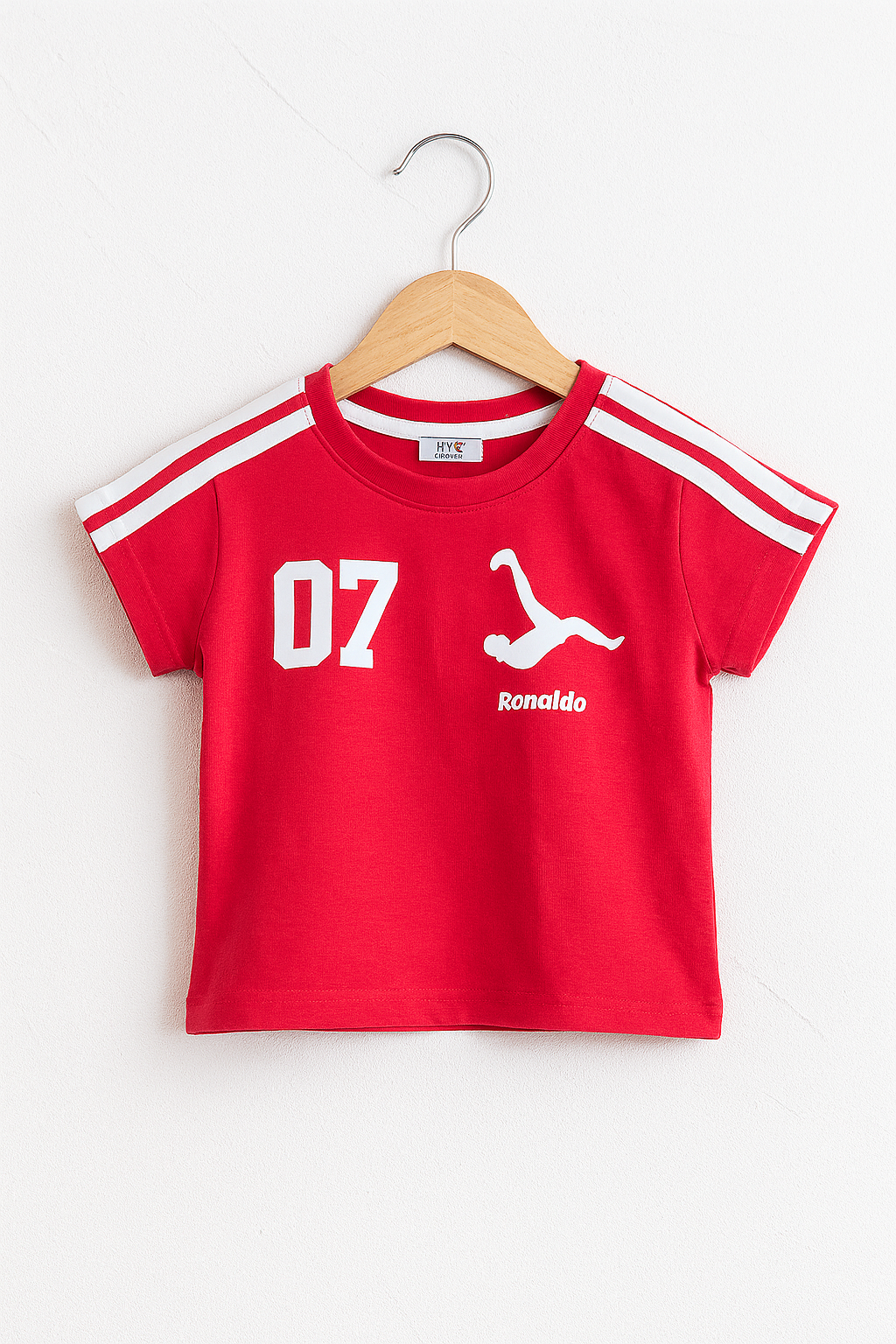 Ronaldo Red Sports T-Shirt & Shorts Set – Style Meets Action!