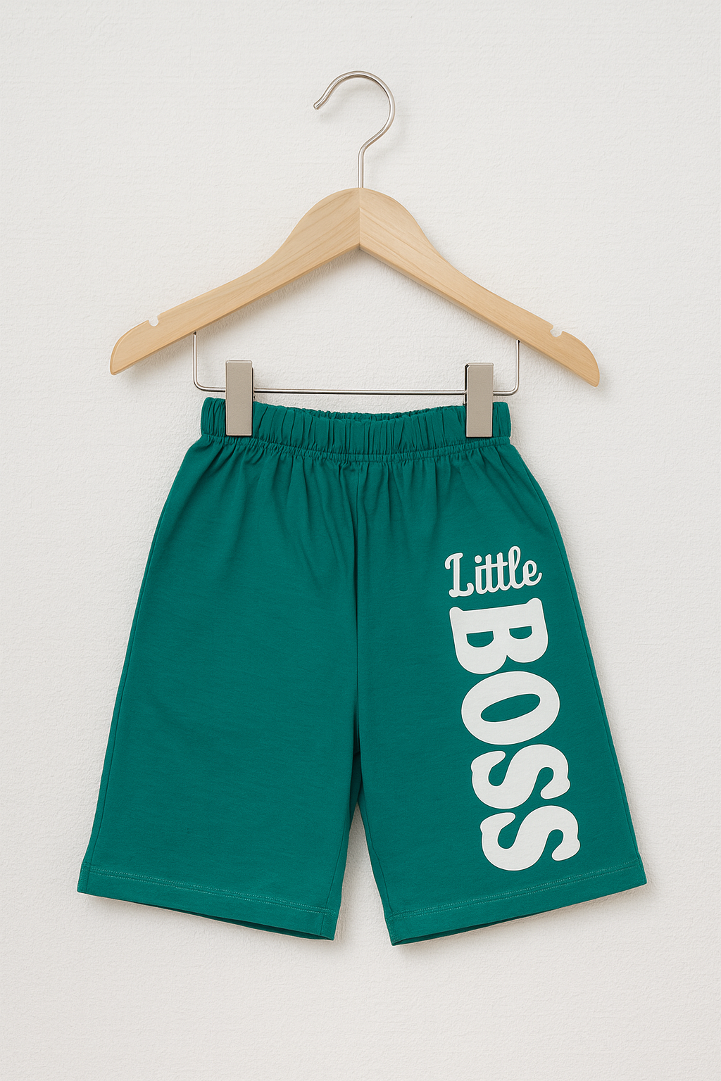 Little Boss Kids Summer T-Shirt & Shorts Set – Bold in Burnt Green