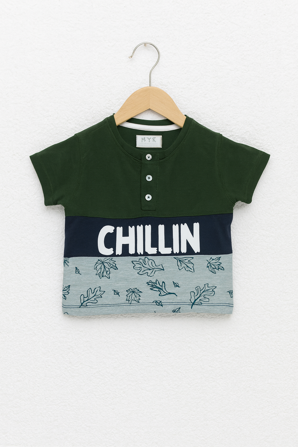 Boys’ Summer "CHILLIN" Printed T-Shirt & Shorts Set