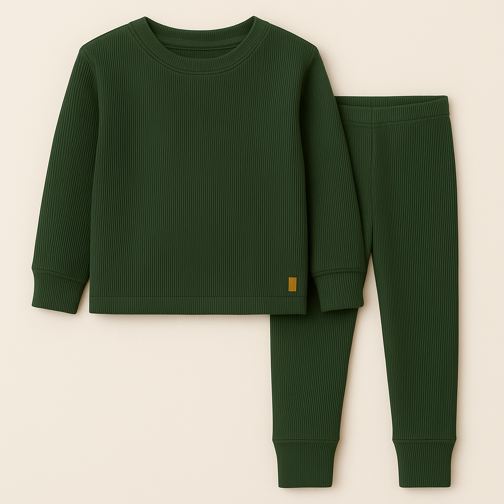 Dark Green Kids Inner Suit Set for Boys & Girls