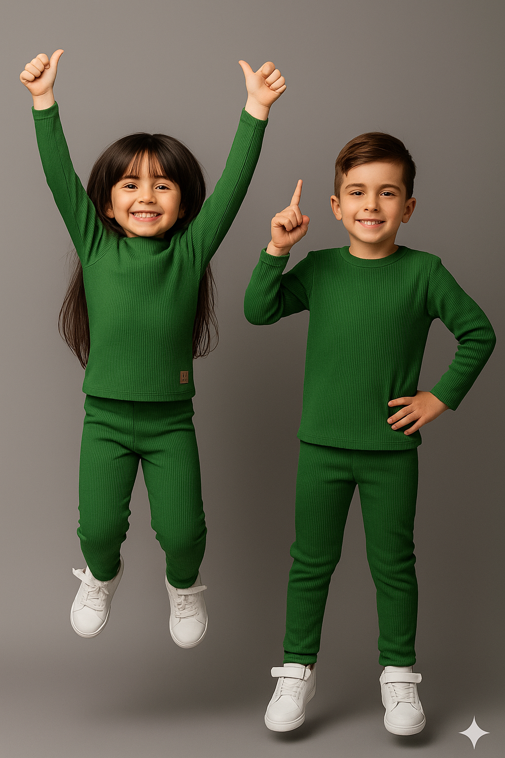 Dark Green Kids Inner Suit