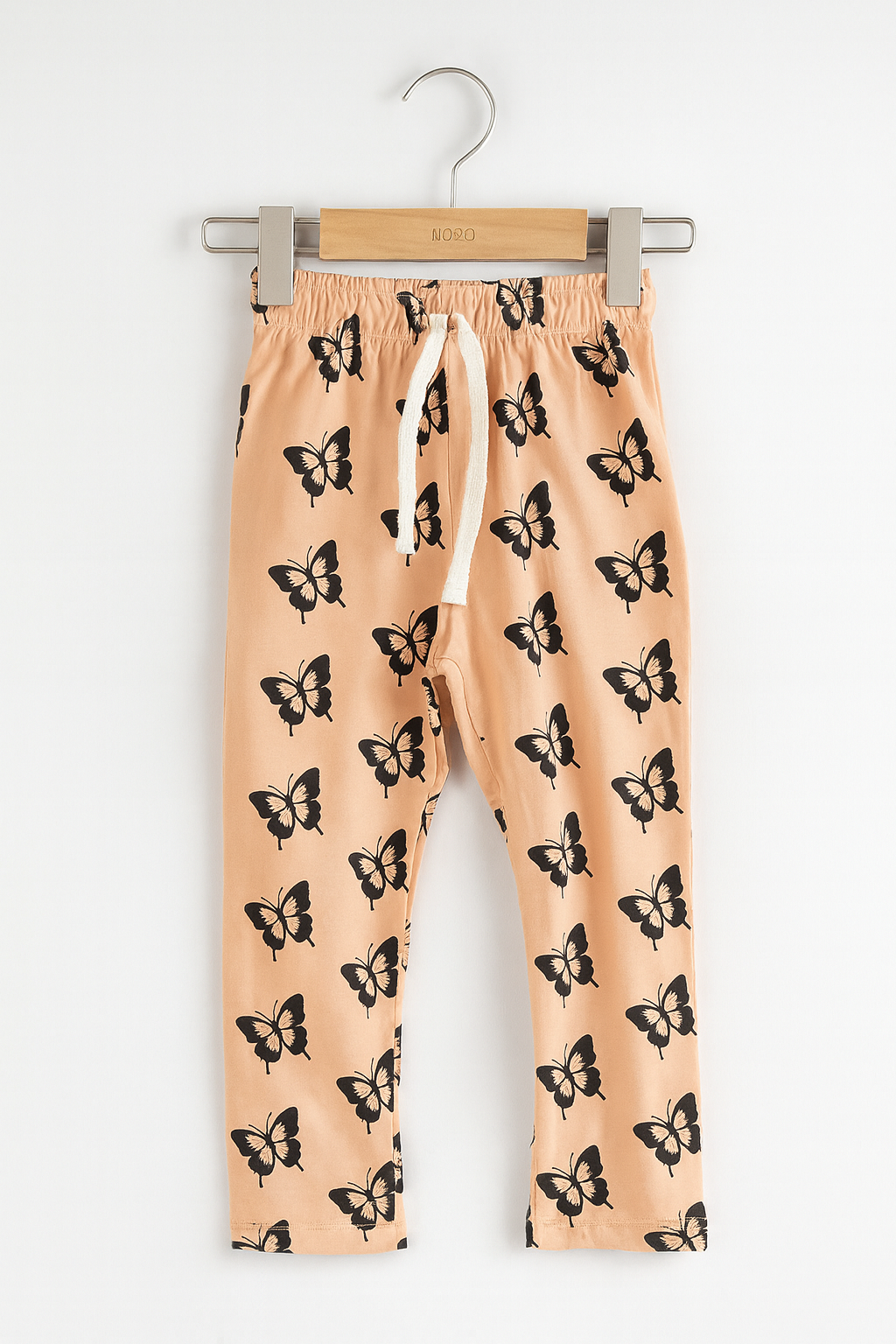 Peach Butterfly Print Girls' Summer Set – Change Brings Beautiful Things