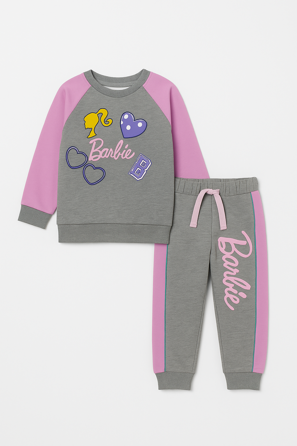 BARBIE SWEAT SHIRT WITH TROUSER LONG SLEEVE OUTFIT
