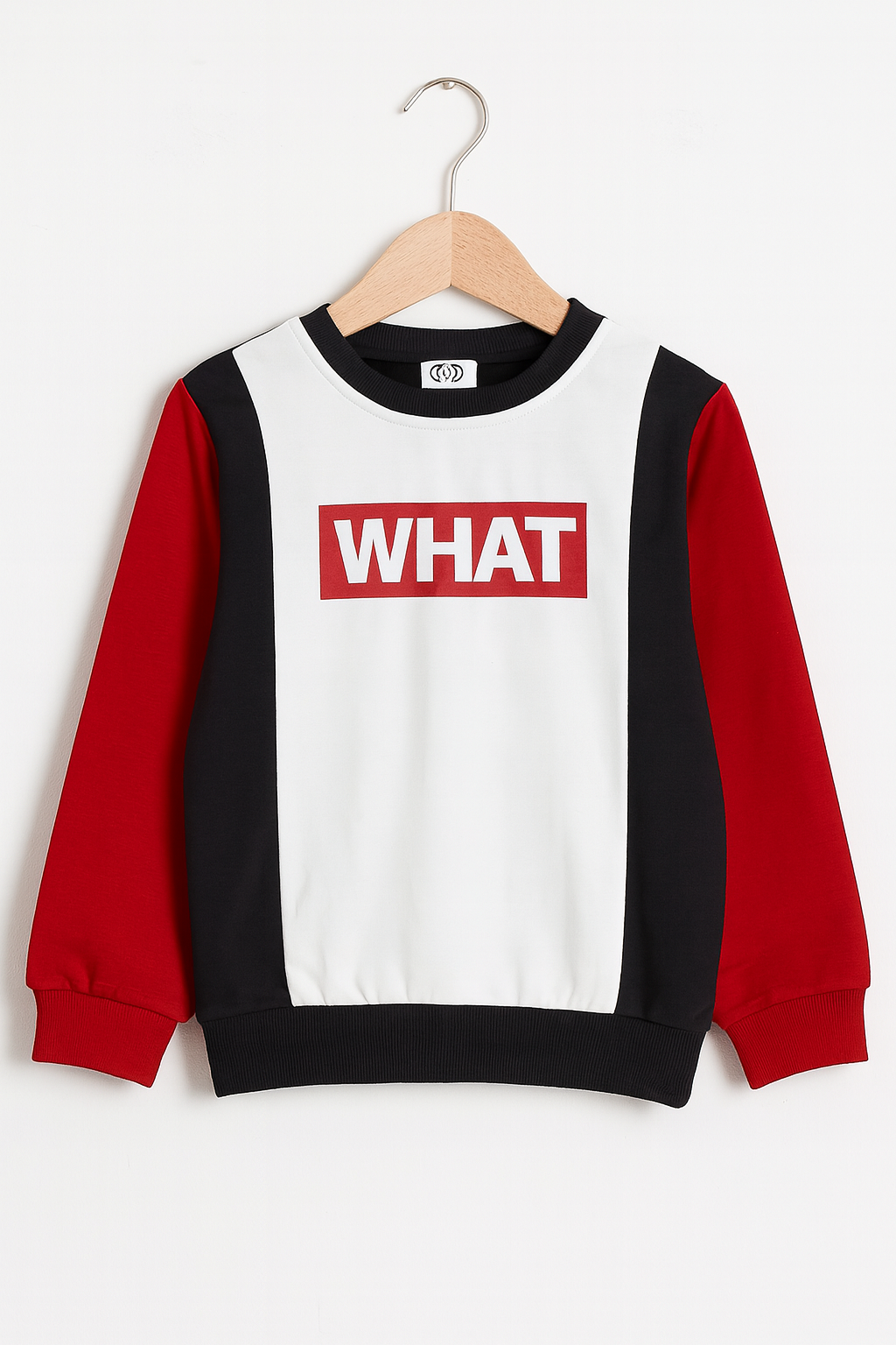 2pcs Boys What Black & Red Color Outfit Sweatshirt With trouser Casual Long Sleeve Kids Clothes