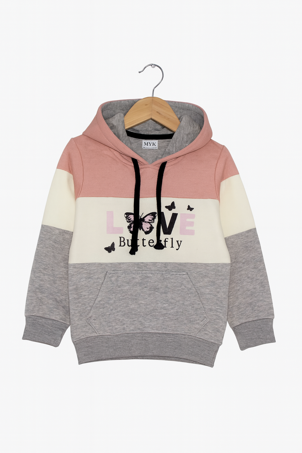 Baby Girl love butterfly Hoodie Tracksuit Imported  Long Sleeve Outfit