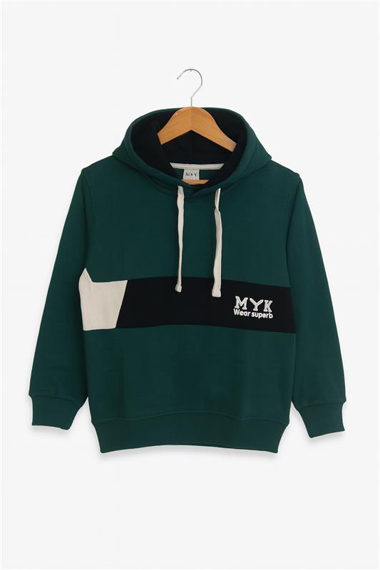 Baby Boy MYK Green Hoodie With Black Trouser Imported
