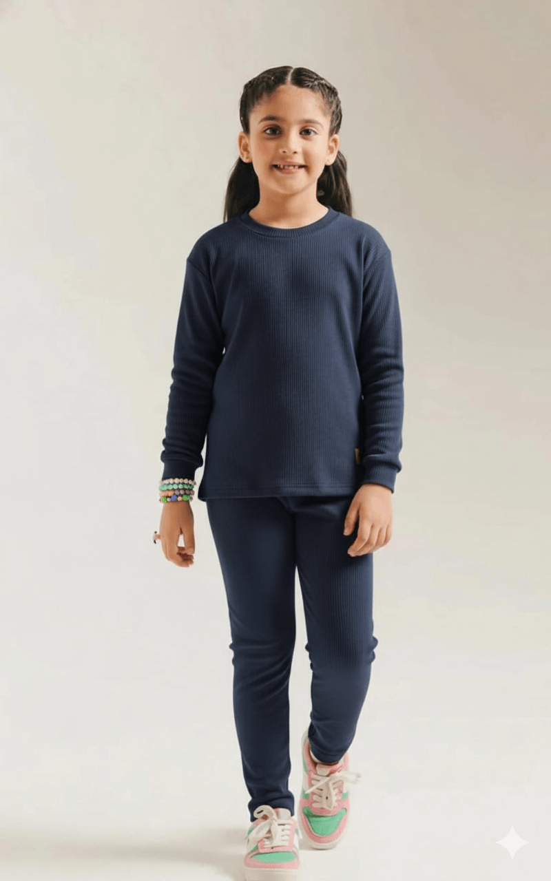 Thermal Set for Boys & Girls-Navy Inner Suit
