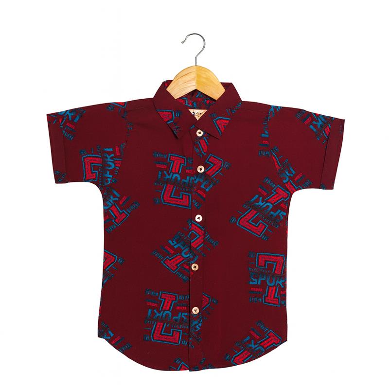 Sporty Maroon Summer Linen Co-Ord Set