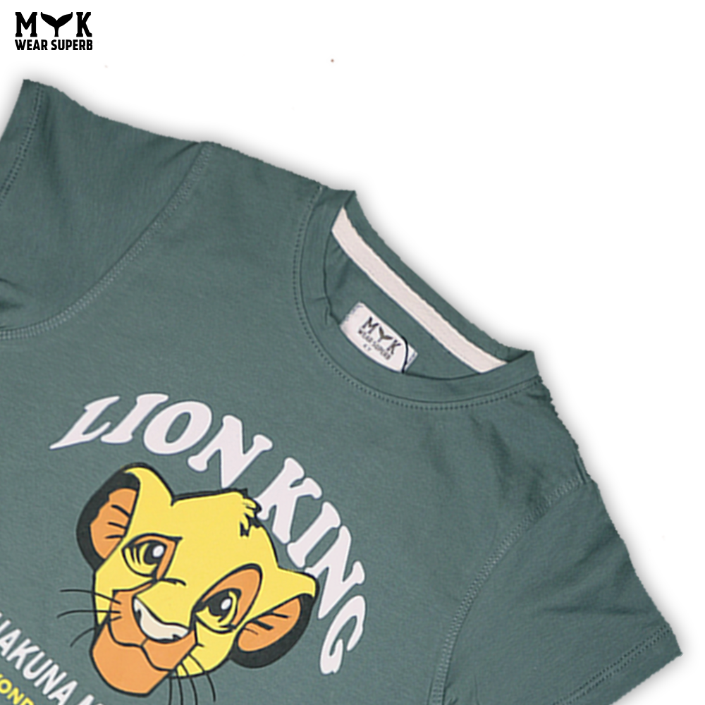 Boys' Lion King "Hakuna Matata" Summer T-Shirt – Green