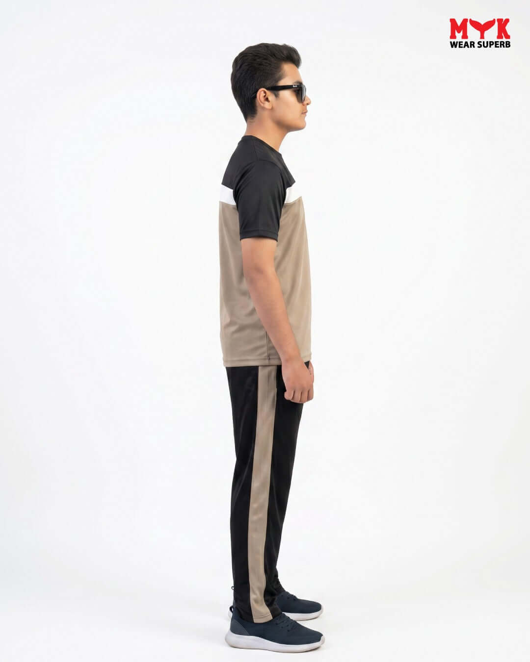  Black & Beige MYK Tracksuit