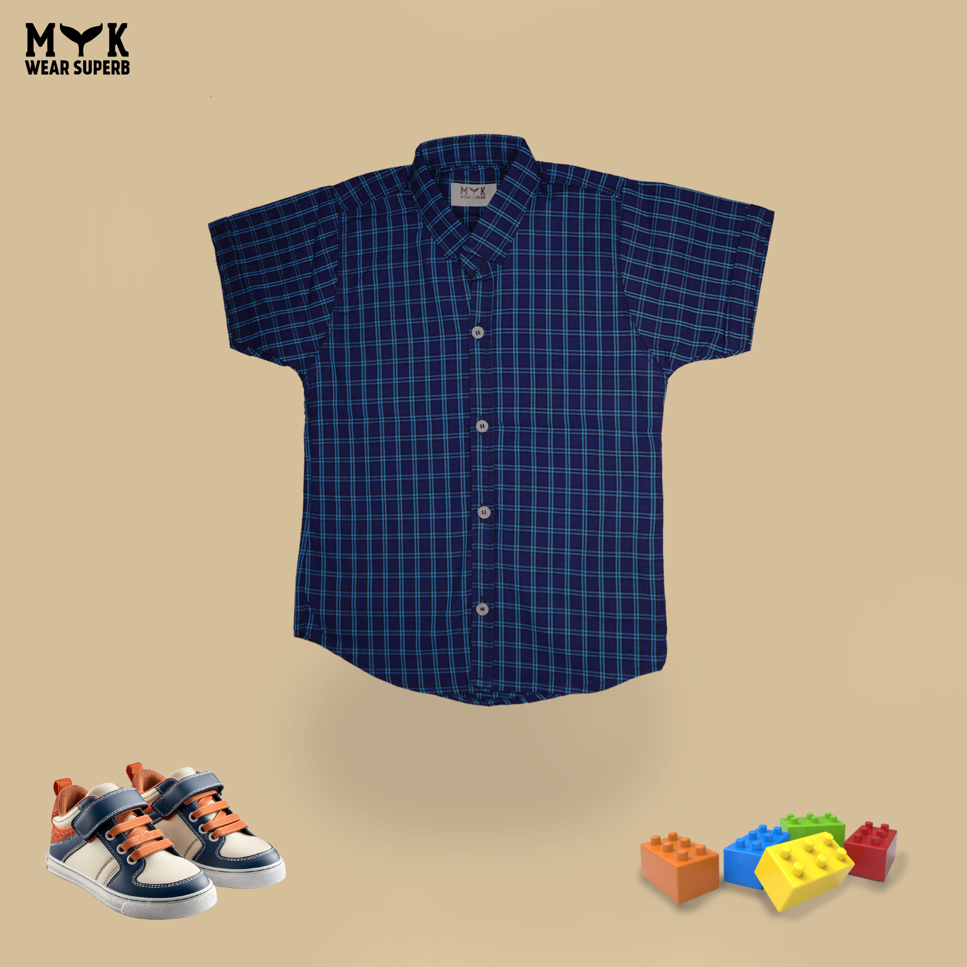 Boys' Mickey Mouse Shirt & Plaid Jacket Set - Fun & Stylish Summer Outfit