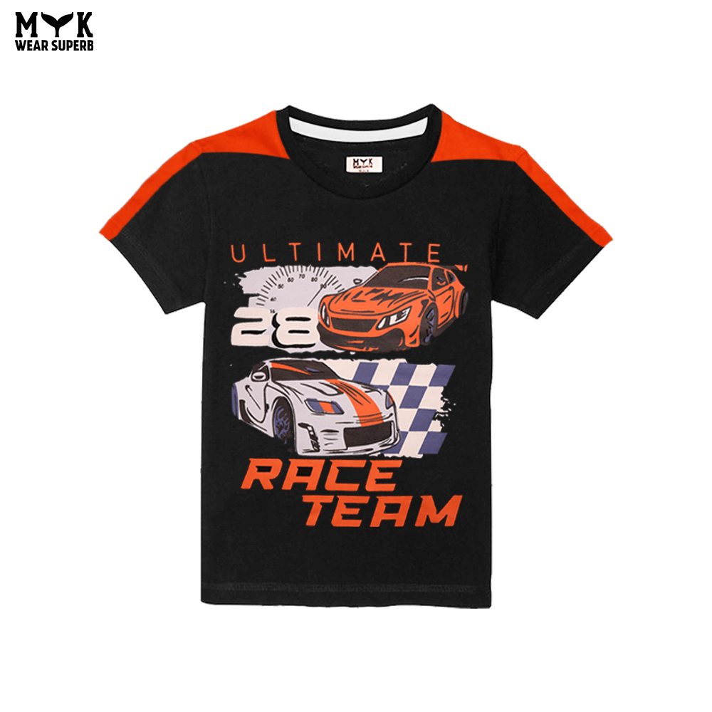 Ultimate Race Team Boys’ Summer Set – Black & Orange