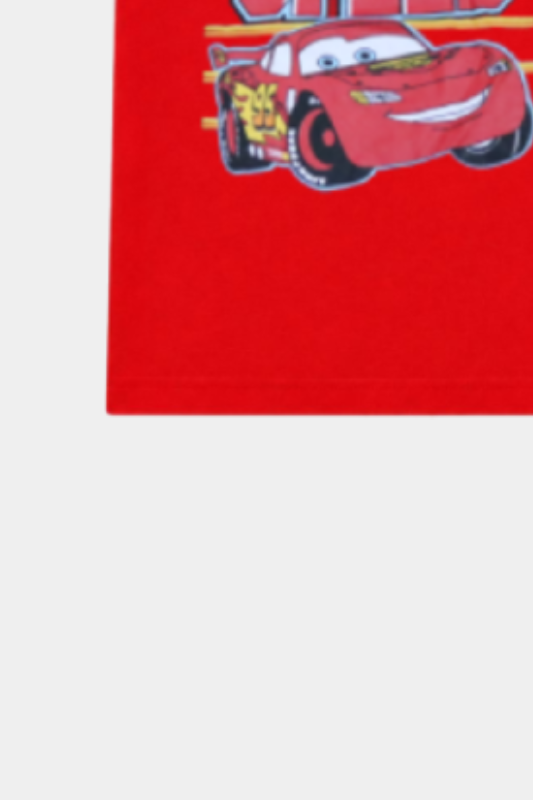 Boys Lightning Race Car T-Shirt & Shorts Set - Red & Black