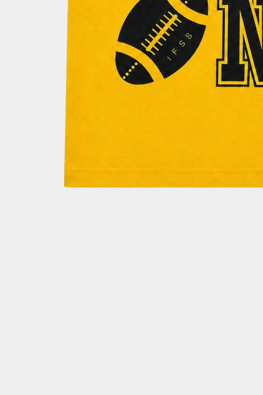 Boys Yellow & Black Game On Shorts Set – Summer Outfit