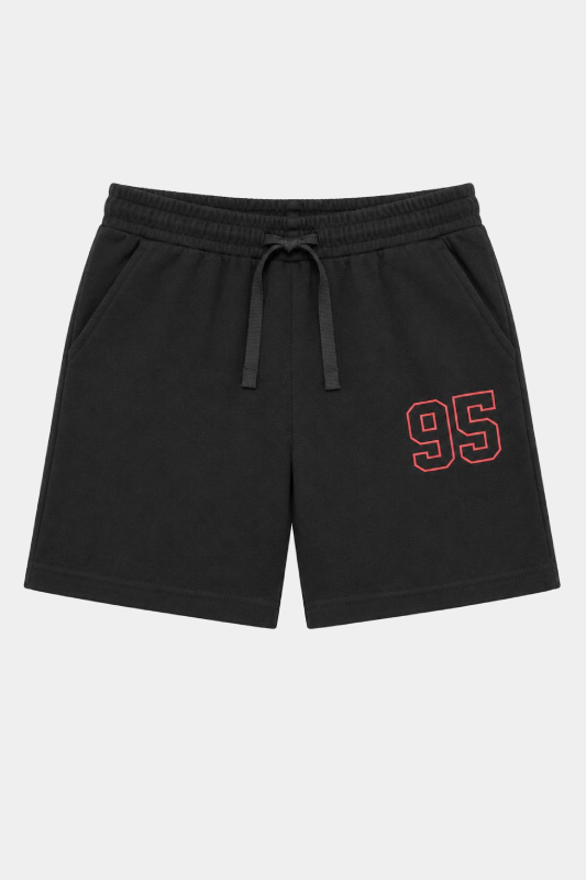 Boys Lightning Race Car T-Shirt & Shorts Set - Red & Black