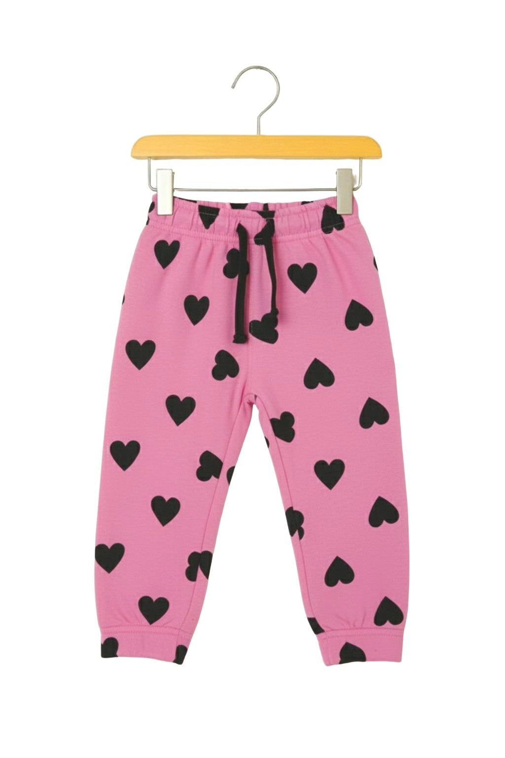 Cute Minnie Mouse Pink Heart Print Girls’ Sweat Suit – (Sweatshirt & Pants)