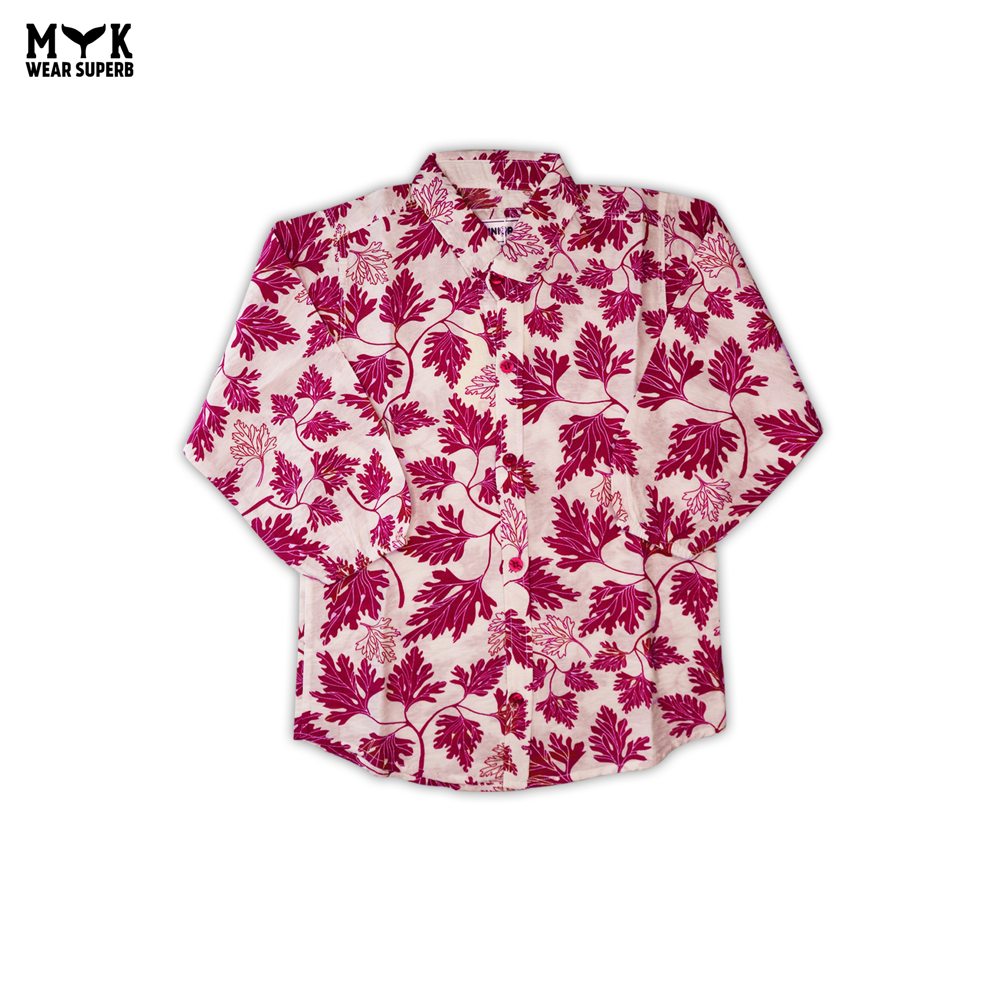 Vibrant Purple & White Leafy Summer Co-Ord Set