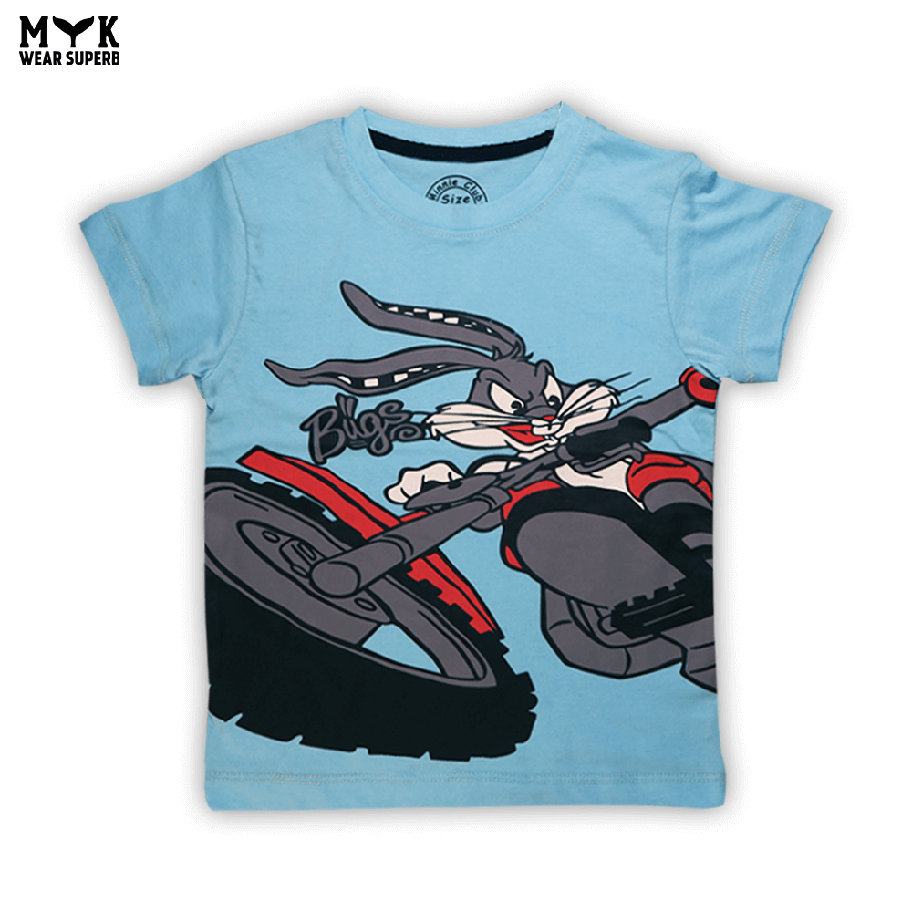 Bugs Bunny Boys' Summer T-Shirt & Shorts Set – Blue & Black