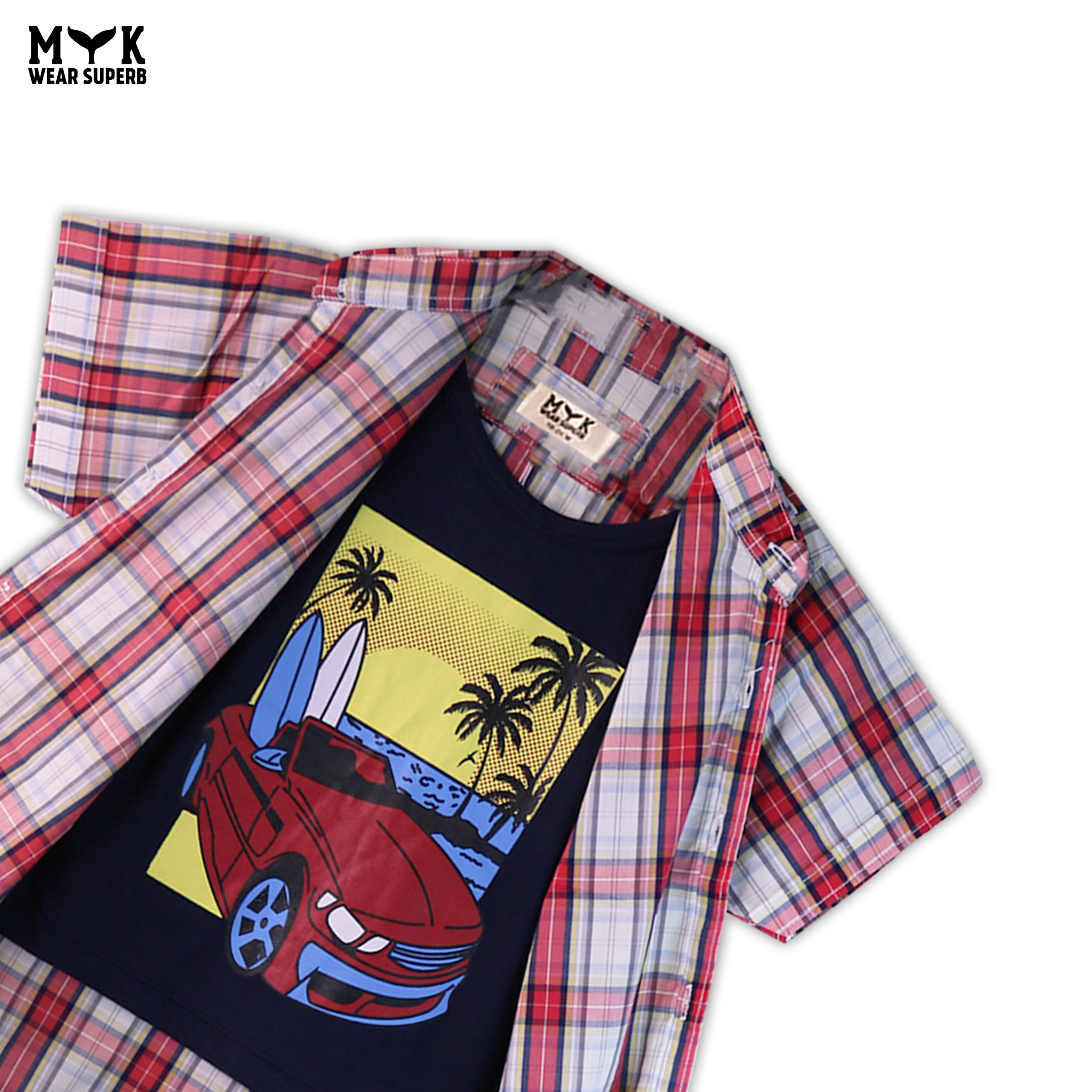 Sea View Open Casual Shirt Set