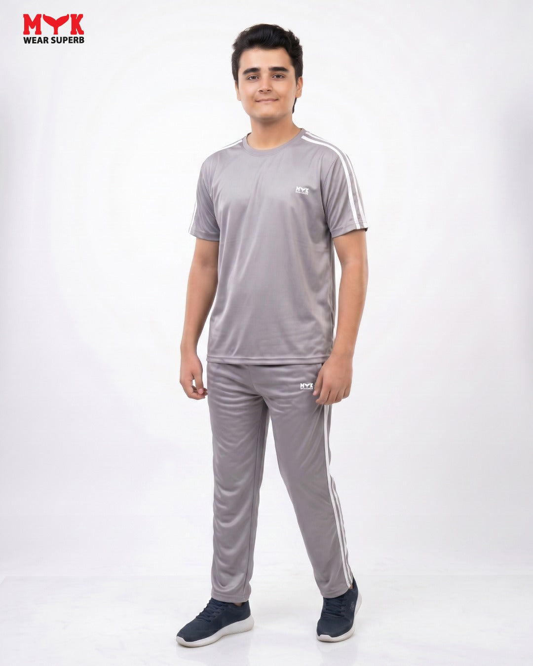 Mens Grey MYK Summer Tracksuit 