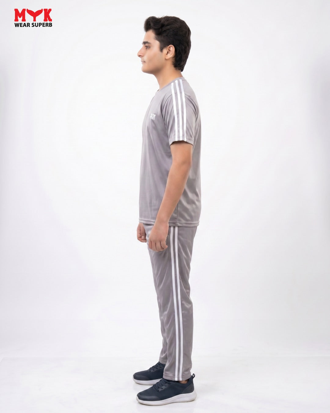 Mens Grey MYK Summer Tracksuit 