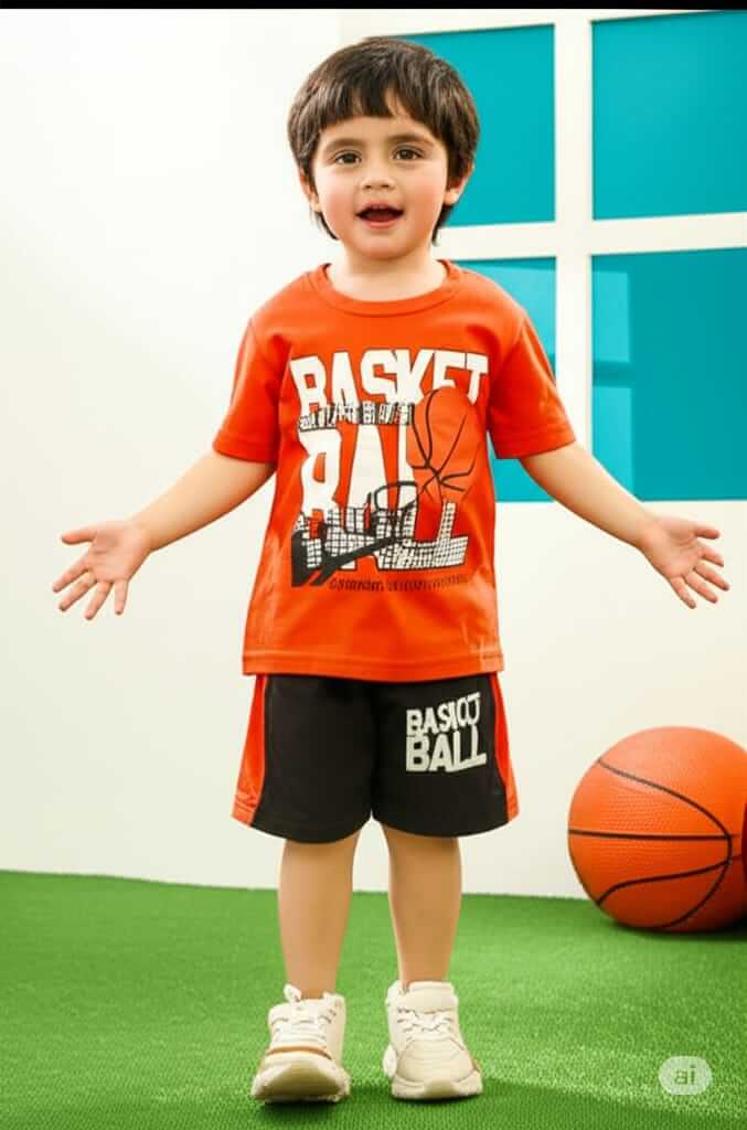 Basketball Champ Boys Summer Sports Co-Ord Set