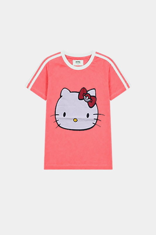 Girls’ Summer Co-ord Set - Pink Hello Kitty - MYK_Fatimas