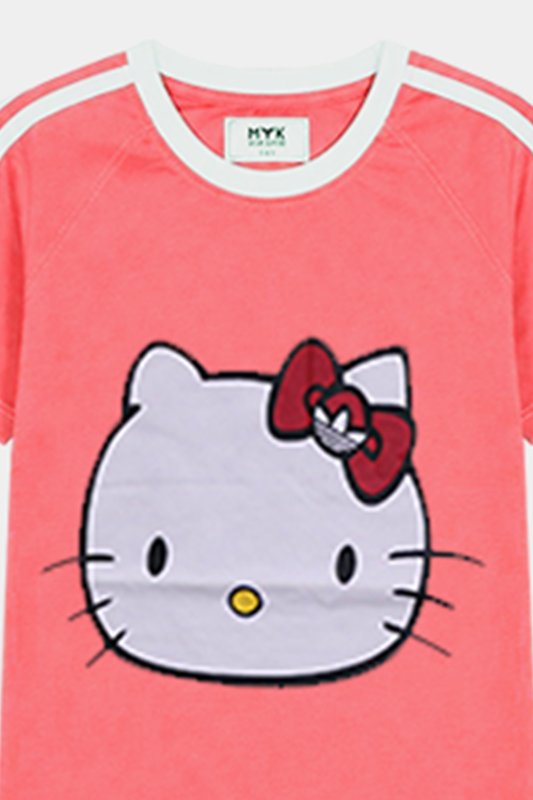 Girls’ Summer Co-ord Set - Pink Hello Kitty - MYK_Fatimas