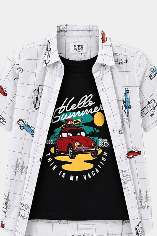 Hello Summer Vacation Boys Outfit - MYK_Fatimas