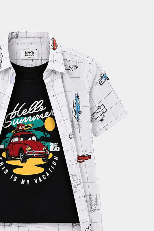 Hello Summer Vacation Boys Outfit - MYK_Fatimas