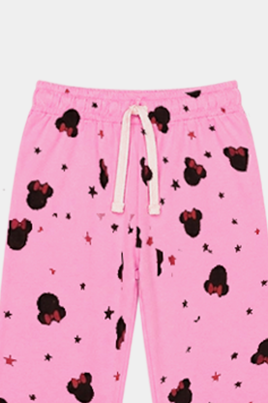 DreamBlush  Minnie Mouse Nightwear Set for Girls with Pink Bow print - MYK_Fatimas