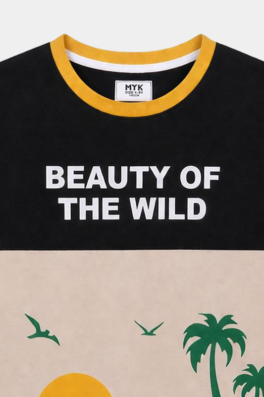 Beauty of the Wild" Boys' Summer Co-Ord Set - MYK_Fatimas