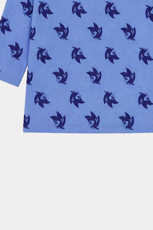Blue Fox Print Summer Night suit Set - MYK_Fatimas