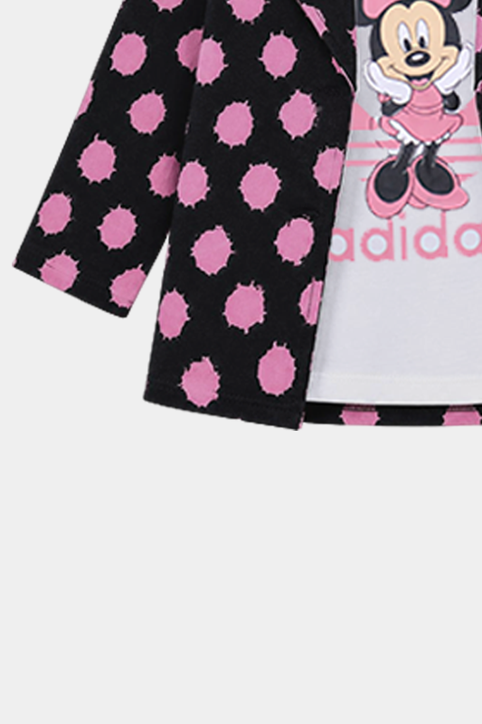 Girls Minnie Polka Dot 3 Pcs Set – Black & Pink - MYK_Fatimas