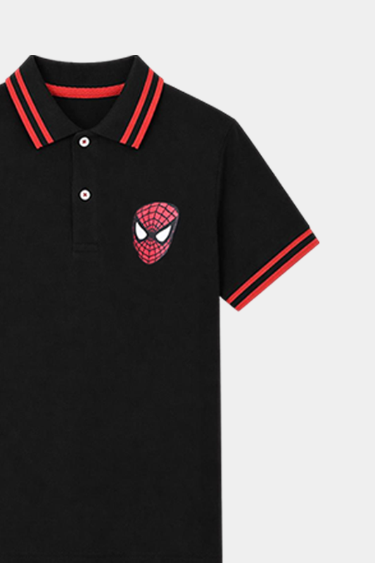Boys Half Selves Polo T Shirt ( Spider Man ) - MYK_Fatimas