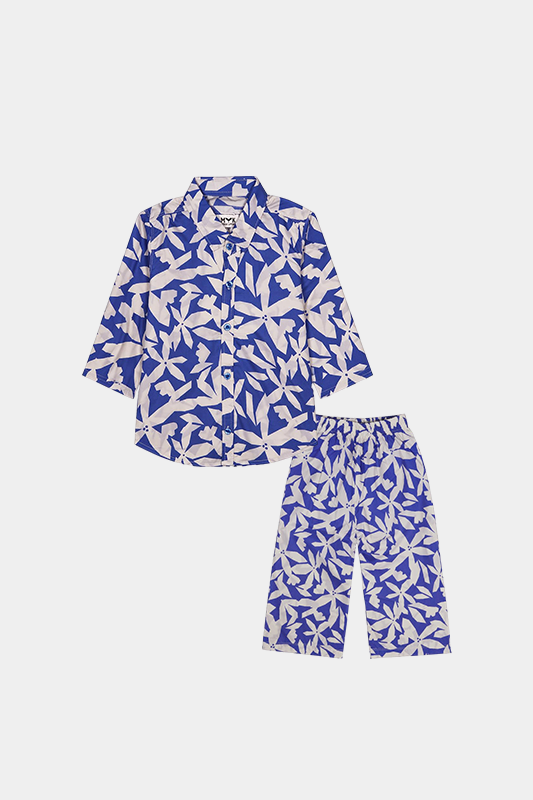 Blue & White Tropical Summer Set - MYK_Fatimas